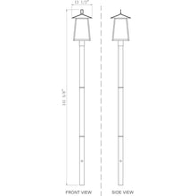 Z-Lite 5015PHBR-5009P120 Rainer 4 Light 143" Tall Post Light - Black