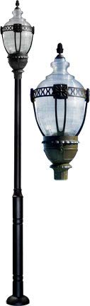 DABMAR LIGHTING INC GM8036-BZ-MT Fixture,Acorn,8036,BZ,MT,Clear Top