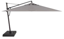 Treasure Garden AKZ PLUS Cantilever Umbrella 10'x13' Rectangular Obravia Boulder Canopy and Black Frame with Rolling Base