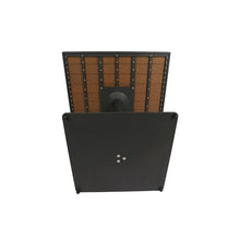 NewTechWood 32-5/8 in. Poly Aluminum Square Table with Black Frame (Peruvian Teak)