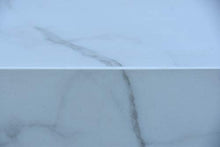AMS Firepit | White Carrara Marble Porcelain Fire Table | Natural Gas 60’’ L x 28’’ W x 17’' H