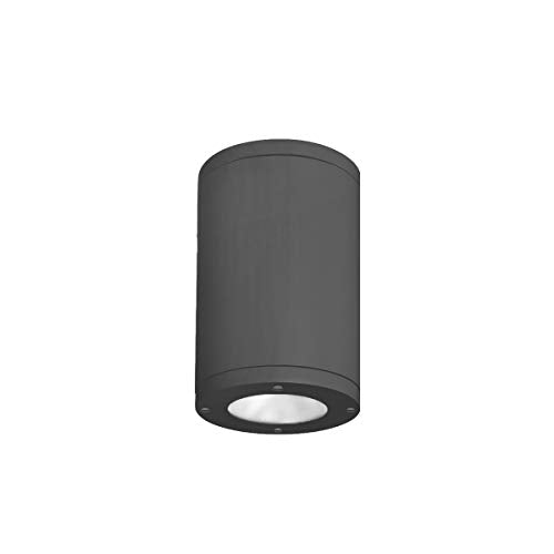 WAC Lighting DS-CD05-F30-BK 5-Inch Tube Architectural Ceiling Mount, Flood, 3000K