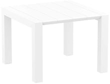 Compamia Vegas 55" Extendable Patio Dining Table in White, Commercial Grade