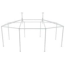 Heavy Duty Replacement Tent Frame Kit 20x15x11 Feet, Powder-Coated Steel Pole Set for Outdoor Wedding Party Event Canopy Shelter, Durable Metal Structure Accessories