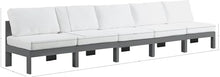 Meridian Furniture 376White-S150B Nizuc Collection Modern | Contemporary Outdoor Patio Modular Sofa