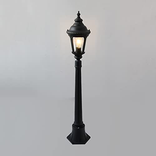 ZEELYDE Post Lights Outdoor,Die-Casting Aluminum Garden Light Outdoor Waterproof Lawn Light Simple Villa Garden Community Landscape Light LED Floor-Standing Night Security Lighting Fixtures Street L