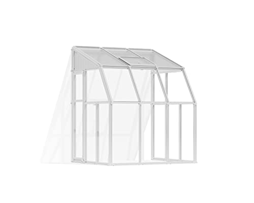 Palram - Canopia Sun Room Polycarbonate Lean-to Solarium 6' x 6', White