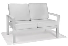 Winston Whitlock Cushion Loveseat Smooth White/Canvas Natural