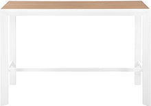 Meridian Furniture 378-T Nizuc Collection Modern | Contemporary Outdoor Patio Bar Table with Durable Aluminum Frame