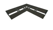 Frame It All Weathered 2" L Shape 12'x12'x22 Raised Garden Bed Weathered Wood 2