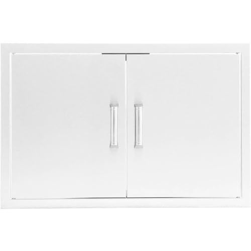 BBQGUYS 25-in Contempo/Traditional Stainless Steel Double Access Door Signature - BBQ-AD25