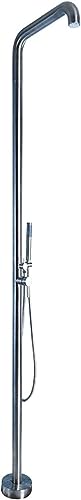 Outdoor Shower kit Outdoor Shower Column W/Handheld Shower Head, Temperature & Pressure Adjustable ， Stainless Steel 304 Rainfall Garden Shower, Outside Backyard Garden Shower System
