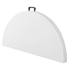 Pack 20 48 inch. White Bifold Round Table Outdoor Table Plastic Folding Tables 4 Foot Plastic Circle Table Round Folding Table Outdoor Furniture Card Table Mesas Redondas De Plastico Para Fiestas