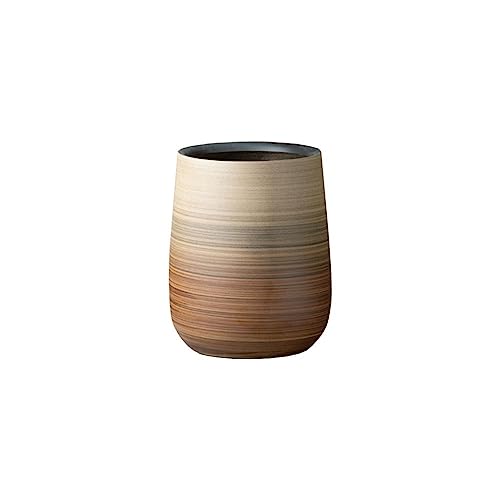 thalo Planter Pots Ceramic Floor-to-Ceiling Flowerpot Extra Large Creative Decoration Decoration Living Room Home Green Planting Tree High Deep Basin Plant Container Accessories (Color : A)