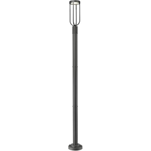 Z-Lite 5005PHM-567P-BK-LED Leland Outdoor Post, 1-Light 12 Watts, Sand Black