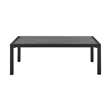 ARMEN LIVING 840254332447 Cuffay Modern Outdoor Patio Conversation Furniture Set, Black Aluminum and Gray