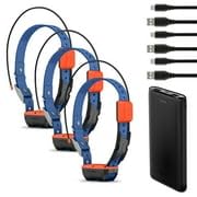 Garmin Alpha T20 GPS Dog Tracking Collar with Multicolor LED Beacon Lights and Portable Charger Bundle Blue