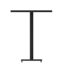 EMMA + OLIVER Gray Wash 32" Square Bar Height Outdoor Dining Table