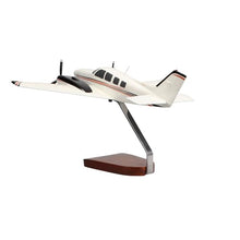 High Flying Models Beechcraft Baron G58 Large Mahogany Sculpture Multicolor