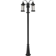 Z-Lite 3 Light Outdoor Post Mounted Fixture 569MP3-519P-BK, Black