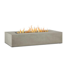 BBQGuys Signature La Valle 56-Inch Rectangle Propane Fire Table - Flint - 1590LP-FLNT