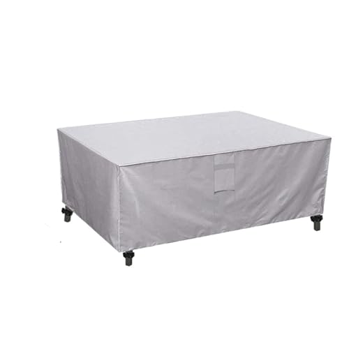 OHZI3Q 420D Heavy Duty Outdoor Garden Furniture Cover for Sofa Waterproof Wind-Proof Couch Cover for Sofa(Silver,287x155x82cm)