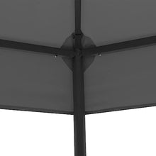 HKTMGDNG 10.6ft Hexagonal Outdoor Garden Gazebo Anthracite Metal Frame