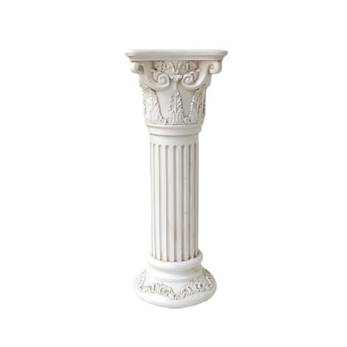 European Roman Pillar Greek Column Pedestal Stand, Indoor Outdoor Decor (Small)