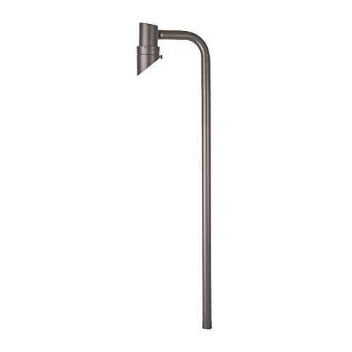 WAC Landscape Lighting, Accent Stem LED 12V Path and Area Single Light 2700K Warm Built-in LED in Bronze