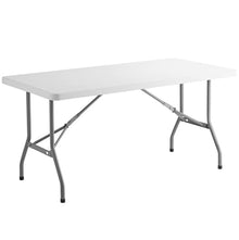PRO&Family 10 Pack! 30" x 60" White Plastic Folding Table. Folding Desk Bar Table Coffee Table Folding Camping Table Outdoor Bar Portable Table Foldable Table Bistro Table