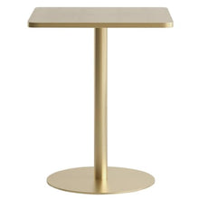 side table, 29" Height, with Metal Base, Decorative Pedestal Table(/Gold)