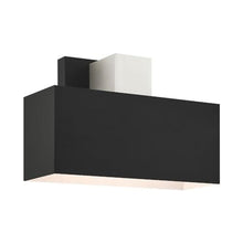 Livex Lynx 1 Light Outdoor ADA Wall Sconce Black with Brushed Nickel Accents
