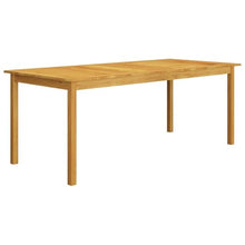 Molumvel 9 Piece Patio Dining Set, Acacia Wood Table & Rattan