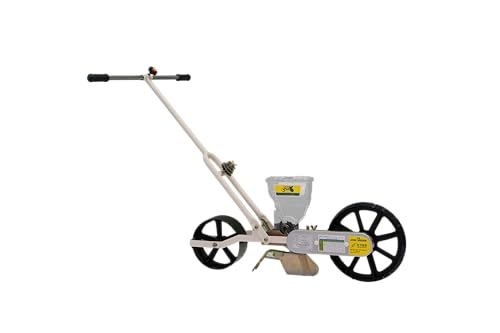 Jang Seeder JP-1 Lite Garden Planter Seeder (Lightweight 15 lb, Precise, Durable) – Vegetable Tool for Corn and Grass Planting, Hand Push Bag Seeder, Drop Spreader Alternative