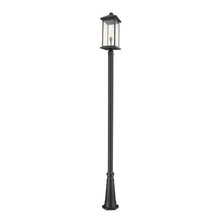 Z-Lite 531PHBXLR-519P-BK 1 Light Outdoor Post Mounted Fixture, Black