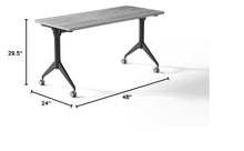 Lorell LLR60738 Training Table Base Black