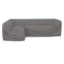 Covers & All L Shaped Couch Cover, 12 Oz Polyester, Waterproof Sofa Slipcovers, Tear & UV Proof Furniture Protector Cover with Handles & Air Pockets (Left Side Sofa, 90" x 120" x 33" x 35", Gray)
