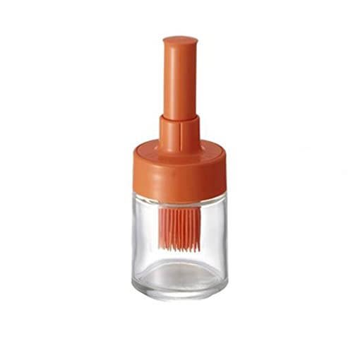 UOHLCX Portable Silicone Oil Bottle with Brush Grill Brushes Pastry Kitchen Baking BBQ Tool
