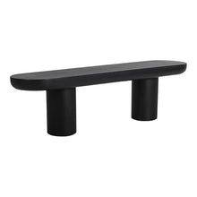 Moe's Home Collection Rocca Bench Black Stone Dining Benches