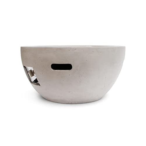 Christopher Knight Home Erato Outdoor 40,000 BTU Fire Pit Bowl (No Tank Holder) - Lightweight Concrete - Light Gray
