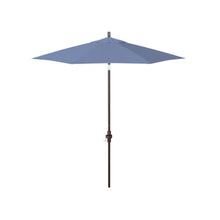 OROTLECT 7.5 Foot Bronze Aluminum Market Patio Umbrella Collar Tilt Crank Lift In Sunbrellacocoa Sunbrella