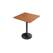 JOSOGO Wood Top Bistro Table, Round/Square with Metal Pedestal Base, Sturdy Space-Saving, Multipurpose Table for Kitchen, Cafe, Balcony Home(C,60cm)