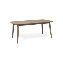 Christopher Knight Home Erica 94.5" L Outdoor Expandable Dining Table for, Acacia Wood Dining Table with Slat Design, Patio Dinner Table for 6-8 Person, Rectangular Table for Porch Garden, Grey