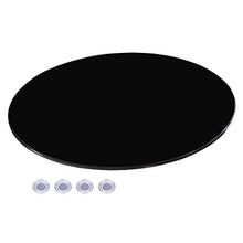 HDDNMLOH Tempered Glass Round Table Top for Outdoor Patio Furniture 40cm/50cm/60cm/80cm Transparent Black/Brown Rounded Edge Ideal for Kitchen Dining Tables or Coffee Table