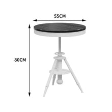 JOSOGO Outdoor Club Bistro Bar Sets,Round Metal Paint Bucket Footstool, Furniture, Set, Patio Table and Chair 4 Pieces,Personalized,Industrial Style,Commercial(H)