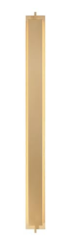 Eurofase Tribek LED Outdoor Wall Sconce – 60" Modern Gold Exterior Wall Light for Porch & Patio, Wet-Rated, 899 Lumens, Dimmable