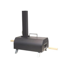 Yioryo 11 Inch Outdoor Pizza Oven - Wood Pellet Outdoor Pizza Oven with Intergrated Thermometer, Pizza Oven Outdoor, Portable Stainless Steel Pizza Oven