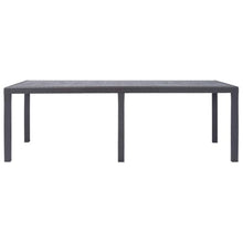 LMTYOENFG 86.6 in Outdoor Garden Table 8 Person Rattan Look Plastic Brown