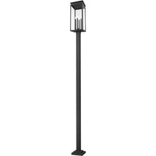 Z-Lite 5018PHBS-536P-BK Nova - 4 Light Outdoor Post Mount-120.75 Inch Tall and 10.5 Inch Wide