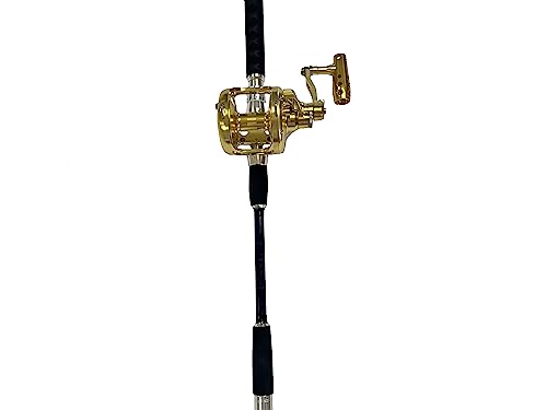 EAT MY TACKLE Big Daddy Jigging Rod & Reel Combo Black/Blue